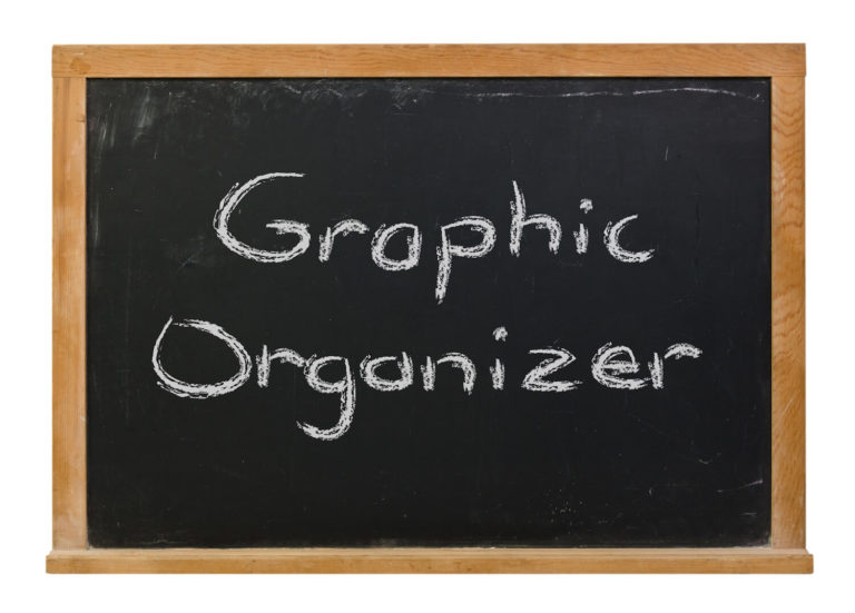 Graphic Organizer’ written on a chalkboard.